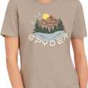 Spyder Women's Mountain Sunset Graphic Short Sleeve Tee T-Shirt (XL)