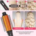 5 in 1 Curling Wand Set with Thermal Brush & Ceramic Barrels (0.35"-1.25"), Instant Heat Up, Dual Voltage Hair Curler, Perfect for Long Short Hair, and All Hair Types, Gift for Women
