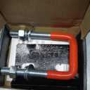 Anti Rattle Hitch Tightener 1.25"-2", Rubber Coated Stabilizer for Trailer Accessories, Clamp Reduce Movement on Mount Cargo Carrier Bike Rack, Black Cover & Red Bolt