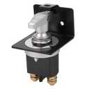 500A High Current 12V-36V Battery Cut Off Switch with Lock-Out Plate, Replace 20247, Waterproof Master Battery Disconnect Switch Fixed Handle Isolator for Car, Truck, RV, Yacht, Boat