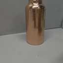 Pure Copper Embossed Water Bottle 17 Oz with Lid Ayurvedic Water Bottle Copper Water Vessel Small Leak Proof Seamless Finish