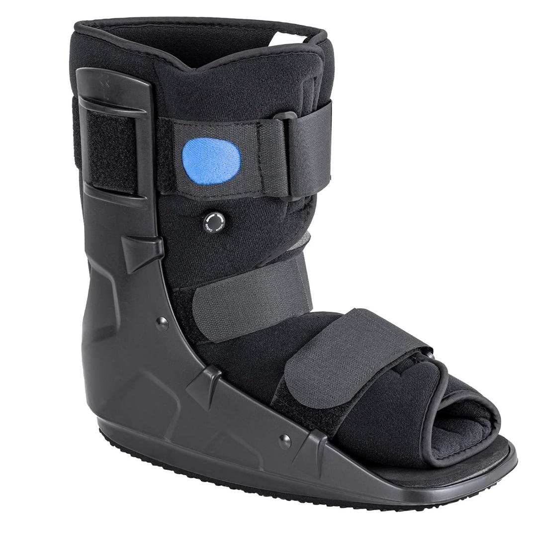 Walking Boot, Short Air Walker Fracture Boot Support for Broken Foot Sprained Ankle Fracture Recovery fits Left or Right Foot Black Medium Walking Boot, Short Air Walker Fracture Boot Support for Broken Foot Sprained Ankle Fracture Recovery fits Left or Right Foot Black Medium