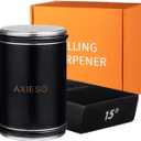 Rolling Knife Sharpener Kit - Roller Knife Sharpening Tool with Diamond and Ceramic for All Knives - User-Friendly Professional Tumbler Kitchen Knife Sharpeners with 15 and 20 Magnetic Angles