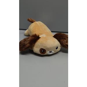 SQEQE Weighted Dog Plush, Weighted Dog Stuffed Animal, Cute Larbrador Plushies Soft Pillow Toy Gift for Kids Adults Brown 13.8 Inch, 1.6 Lbs