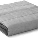 YnM Cooling Weighted Blanket Oeko-Tex Certified Material with Premium Glass Beads (Gradient Dark Grey, 48''x72'' 15lbs), Suit for One Person(~140lb) Use on Twin/Full Bed