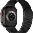 BXUXOHS Milanese Mesh Loop Compatible for Apple Watch Ultra 3/2/1 Band 49mm 46mm 45mm 44mm 42mm 41mm 40mm Men Women,Stainless Steel Metal Magnetic Strap for iWatch Series 11/10/9/8/7/6/5/4/SE 3/2/1