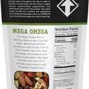 Power Up Trail Mix, Mega Omega Trail Mix, Non-GMO, Vegan, Gluten Free, No Artificial Ingredients, Gourmet Nut, 14 Ounce Bag