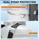 Propane Tank Holder for 5lb Tanks,Thickened Mount Bracket with 2 Straps and Protective Padding for Truck, Car, RV, Trailers, Camping, Fit 8 in Diameter Bottle