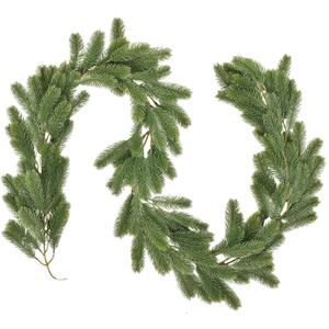 6Ft Christmas Garland, Artificial Pine Garland Holiday Decor for Outdoor or Indoor Home Garden Artificial Green Greenery, or Fireplaces Holiday Party Decorations (Green)