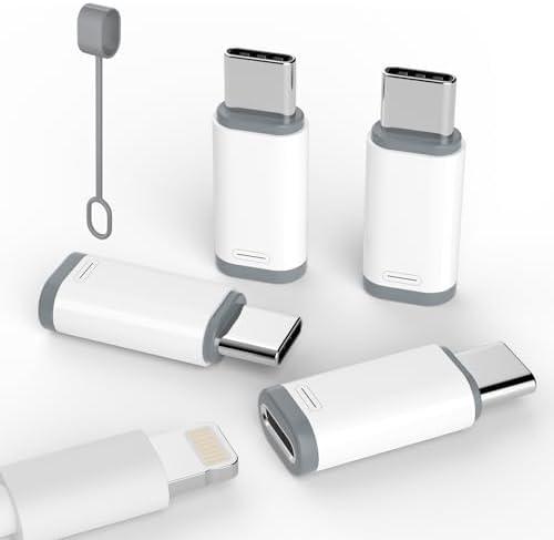 3 Pack Lightning to USB C Adapter for iPhone 15/16 Pro/16 Pro Max/Plus,Samsung S24,iPad Air,Nintendo Switch,Fast Charging&Data Transfer (Lightning to USB C Adapter)