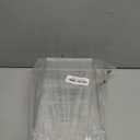 Clear Plastic Storage Bin with Lid, Makeup Holder, Fridge Organizer, Refrigerator Organizers and Storage, Small Container for Pantry, Office, Dresser, Bathroom, Kitchen, Snack (Medium)