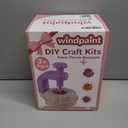 windpaint Fabric Flower Bouquets Toys, Christmas Gifts DIY Craft Kits Toys for Kids, Arts & Crafts for Girls 3 4 5 6 7 8 9 10 Years Old Toddler, Educational Learning Preschool Birthday Gifts(Purple)