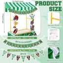 Hosuly Football Party Decorations Concession Stand Kit with Canopy | 12 Pcs Set Includes Canopy, Banner, Table Skirt, Flags and Football Cutouts for Football Parties, Games and Birthdays.