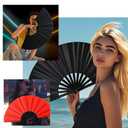 2/4/8/12/20pcs Folding Clack Hand Fans for Line Dancing Tai Chi, Handheld Fan for women foldable,Boots On The Ground Fan
