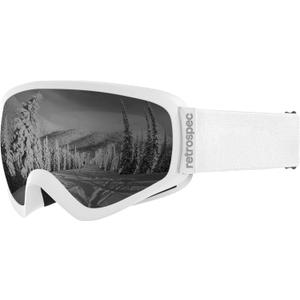 Retrospec Dipper Kids Ski Goggles Unisex for Boys and Girls Youth Ski Goggles Over Glasses UV Protection, Anti-Fog and Adjustable Anti-Slip Straps for Children Ages 2-10 Years