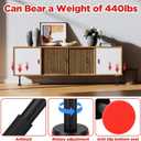 2PCS Adjustable Telescopic Support Poles Cabinet Brackets Supports up to 440 lbs Bracket Dust Barrier Poles 7"-17.7" Heavy-Duty Nylon Undermount Sink Rods for Bathroom Vanity Furniture Sofa