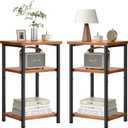 OLIXIS 3-Tier Small Side Tables for Small Spaces, Set of 2, 2 Pack