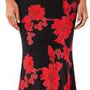 PRETTYGARDEN Womens Summer One Shoulder Maxi Dress 2026 Floral Sleeveless Bodycon Mesh Long Beach Vacation Sun Dresses (Large, Black Red Flower)