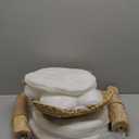 Modern Cat Tree, Wood Cat Tree Tower for Small Cats, Luxury Cat Condo with Scratching Posts and Flower Platforms, Cat Furniture by Easyego (Milky White)