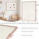 DOLLAR BOSS Felt Framed Bulletin Board, 24" x 18", Beige