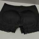 ACPLK Butt Lifter Panties for Women Seamless Padded Hip Enhancer Underwear with Removable Booty Pads Black, L