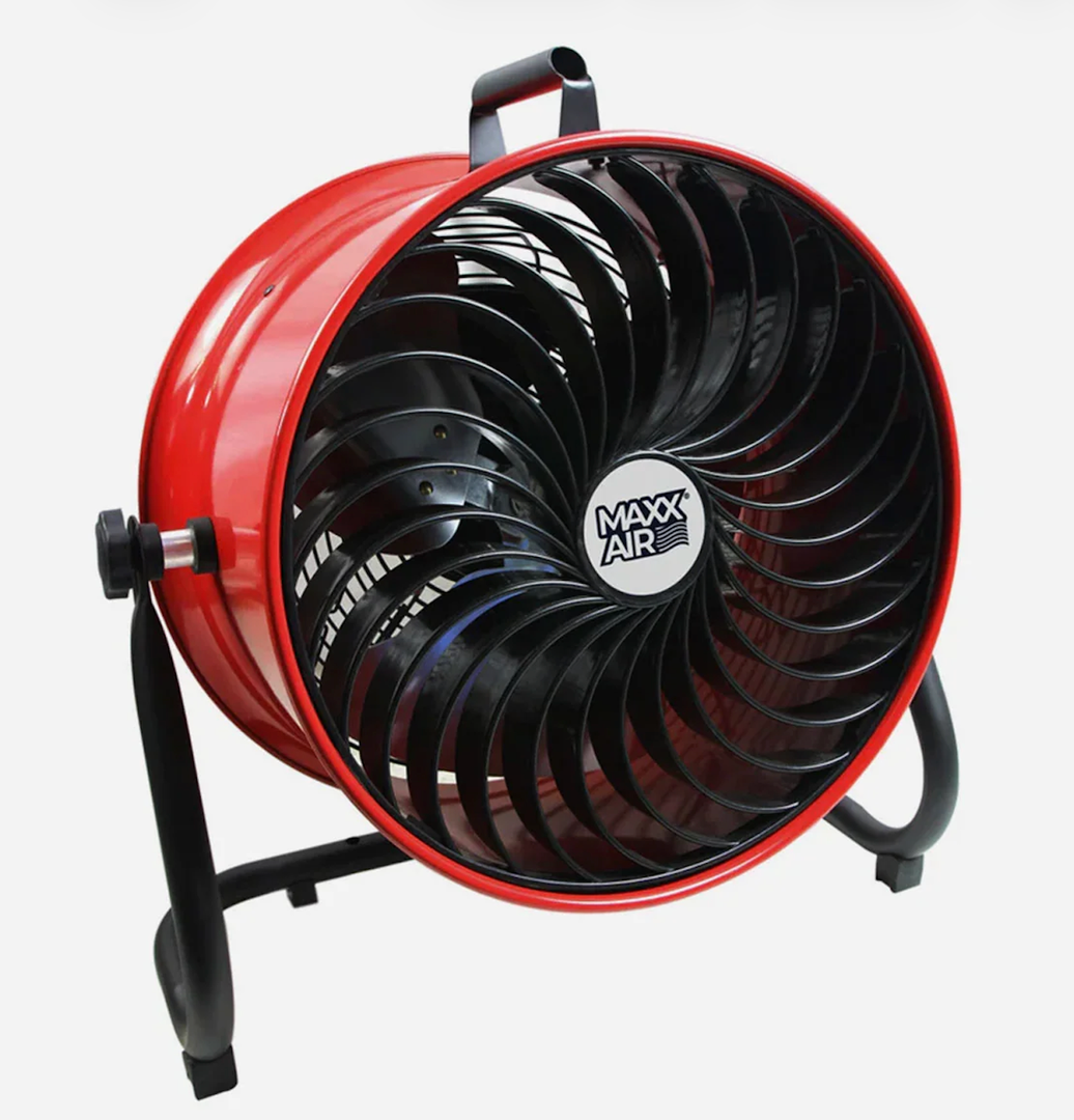 Maxxair HVFF 16T RED UPS High Velocity Floor Fan