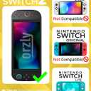 Orzly Case Compatible with Switch 2 Protective Travel Carry Case with Screen Padding, Game Card & microSD Slots, Zipped & Open Pockets for Accessories 7.9" Gift Boxed