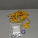 Teling 8 Pcs Graduation Candy Lei Tubing Making Kit Include 3 Lei Bag 4.92 Feet Long with 3 Tassel Honor Cord and 2 Rolls Ribbon for Graduation Party Favor Wrapping DIY Hawaii Tropical(Blue, Gold)