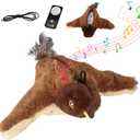 2026 New Flapping Flying Bird Cat Toy - Meowdy Chirping & Flapping Wings, Electric Interactive for Indoor Cats (Brown)