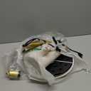 Nintiue Upgraded Modern Arc Dimmable Tall Standing Floor Lamp with Linen Shade, 1200 Lumens LED Bulb Included, for Living & Reading Room, Bedroom, Office & Nursery, Gold