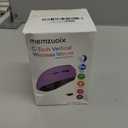 memzuoix Ergonomic Wireless Mouse, 2.4G Optical Cordless, 800/1200/1600 DPI, Vertical Computer Mouse for Laptop, Mac, PC, Desktop (Right Hand, Large) - Purple
