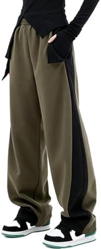 EMMIOL Y2K Baggy Sweatpants for Women, 2026 Barrel Leg Joggers, High Waisted Wide Leg Lounge Pants with Pockets