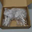 Christmas Stocking Holder for Mantle Set of 7, Reusable Christmas Stocking Hooks, No-Damage Xmas Hanger for Fireplace mantle Grip Stand Christmas Decoration Ornaments Hanging Sliver Shelf Floor (Silver)