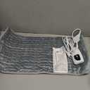 Electric Heating Pad Heating Pad Hot Compress Electric Rechargeable Adjustable Temperature (12x23 Inch), Gray