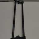 18-31.5 inches Adjustable Magnetic Curtain Rod for Metal Door, Magnetic Towel Bar Holder for Kitchen Refrigerator, Magnet Flip Calendar Chart Rod for Whiteboard, Black, 2 Pack