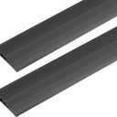 2 Pack 1" Rise Threshold Ramps for Doorways, 40" L Cuttable PVC Wheelchair Ramp, Non-Slip Heavy Duty Door Threshold Reducer for Wheelchairs, Power Scooters, Bathroom & Curb