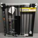 Cumbor 29.7-46" Baby Gate for Stairs, Mom's Choice Awards Winner-Auto Close Dog Gate for The House, Gifts for Mom, Easy Install Pressure Mounted Pet Gates for Doorways, Black