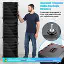 Miniatures Storage Case Miniatures Transport Case.Stackable Carrying Case with Trolley & 360° Wheels 6 Trays. Aluminum Alloy Frame with Lock Slot (X-Large Size:14 * 16 * 20.5in)