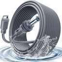 Starlink Mini Cable 16.4FT/5M PD100W Starlink Mini USB C to DC Power Cable Accessories Waterproof 18AWG for Outdoor Travel Work with 100W or 20V PD Source Durable