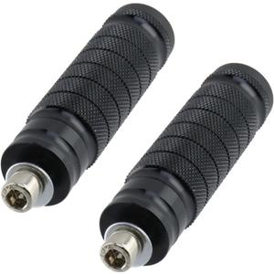 Modengzhe 1 Pair Motorcycle Universal 8mm Foot Pegs,Aluminum Motorbike Rear Footrests Rearsets Footpegs,Black