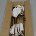 Briful 8 Large Heads Christmas Glitter Magnolia Flowers Christmas Tree Ornaments Set of 4 Artificial Flowers with Picks Stems for Xmas Tree Holiday Decorations,White