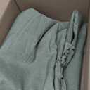 MIULEE Sage Green Rectangle Linen Polyester Tablecloth with Decorative Cutouts Spring Waterproof Stain Resistant & Shrink-Proof Table Cloth 60x120 inch Farmhouse Style for Dining Wedding Party