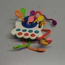 Sensory Montessori Baby Toys, Infant Toddler Travel Toys for Boy Girl, Soft Pull String Fidget Early Educational Learning Bath Toy for 18M+ Autism Birthday Gifts Christmas Stocking Stuffers, Blue