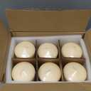 Candle Charisma Ivory Pillar Candles Bulk Pack of 6  (3x4 Inch) Long-Lasting 70-Hour Burn, Dripless & Smokeless  Perfect for Hassle-Free Decor at Weddings, Fall Table Centerpieces & Special Events