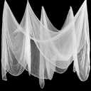 Boao Halloween Cheese cloth 29.92 x 590.55 Inch White Cheesecloth Roll for Crafts Large Cotton Muslin Gauze Fabric for Halloween Outdoor & Indoor Spooky Decoration