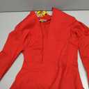 Hybrid & Company Women's Casual Work Office Elegant Open Front Premium Nylon Blazer Jacket (Red, S)