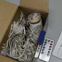 echosari Red White and Green Christmas Curtain Lights Battery Operated, 300 LED Fairy Curtain Lights 9.8Ft x 9.8Ft Hanging Lights with Remote Timer for Party Holiday Garden Yard Decor