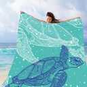 Packable Waterproof Picnic Blanket, Waterproof Beach Blanket Sandproof with Stakes, Large Foldable Beach Blanket Waterproof Sandproof, Sand Free Waterproof Beach Mat, 79x83 Inches, 78 inches by 83 inches