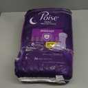 Poise Overnight Incontinence & Postpartum Pads for Bladder Leaks, 8 Drop Extra Coverage, 36 Count (Long)