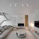 Globe Electric 59740 Tribeca 4-Light 56" Track Lighting Kit, Matte White